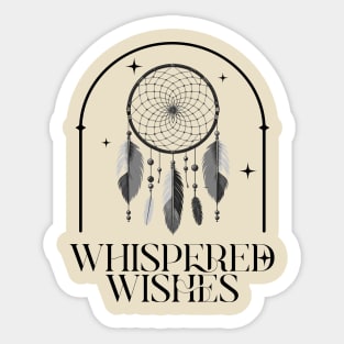 Whispered Wishes, trendy image Sticker